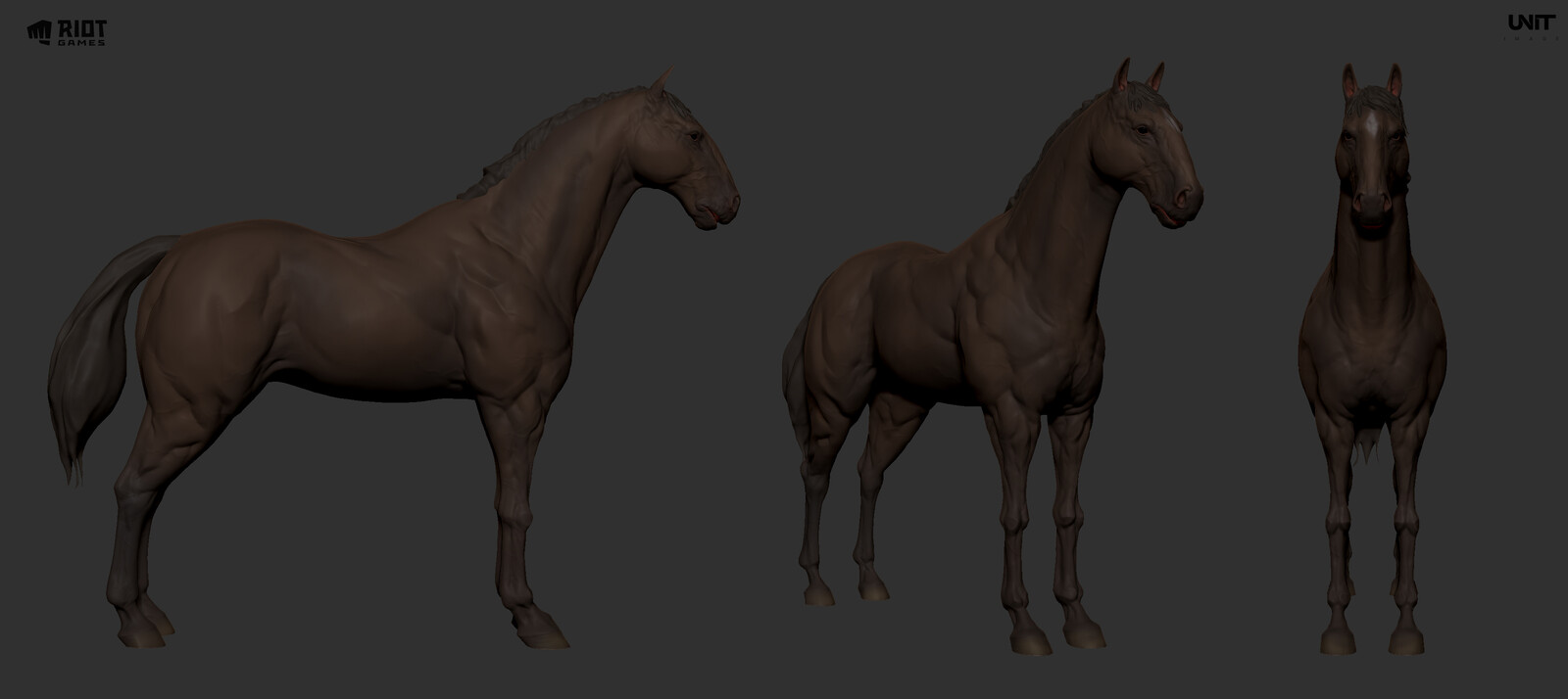 horse WIP sculpt modeling
