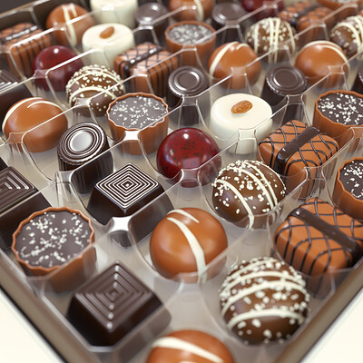 Jens kristian therkildsen chocolate box with post