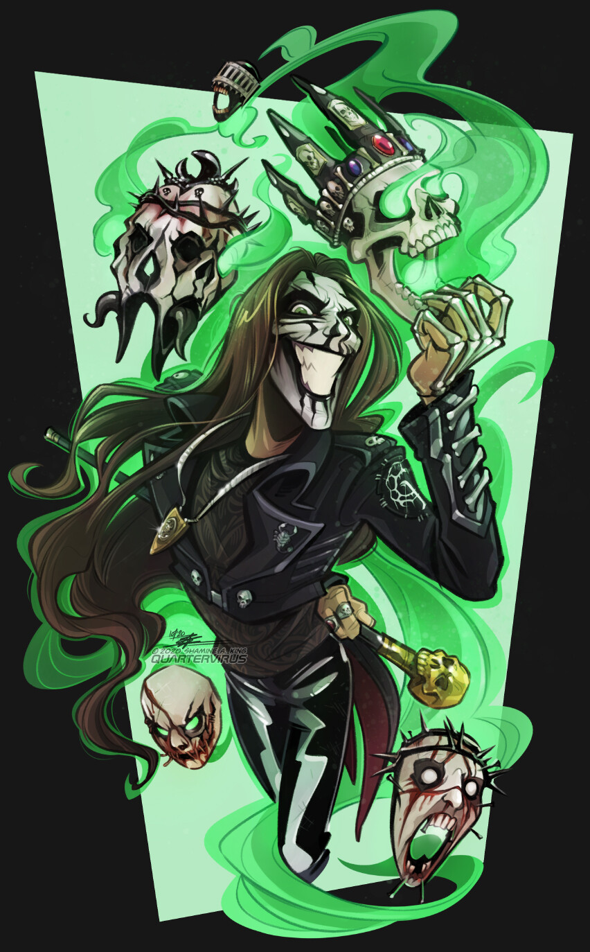 Bet you can't tell by now which costume is my favourite...

If you like symphonic metal, horror lyrics, and some of the best corpse paint I've ever seen, give Carach Angren a try, especially this time of year.