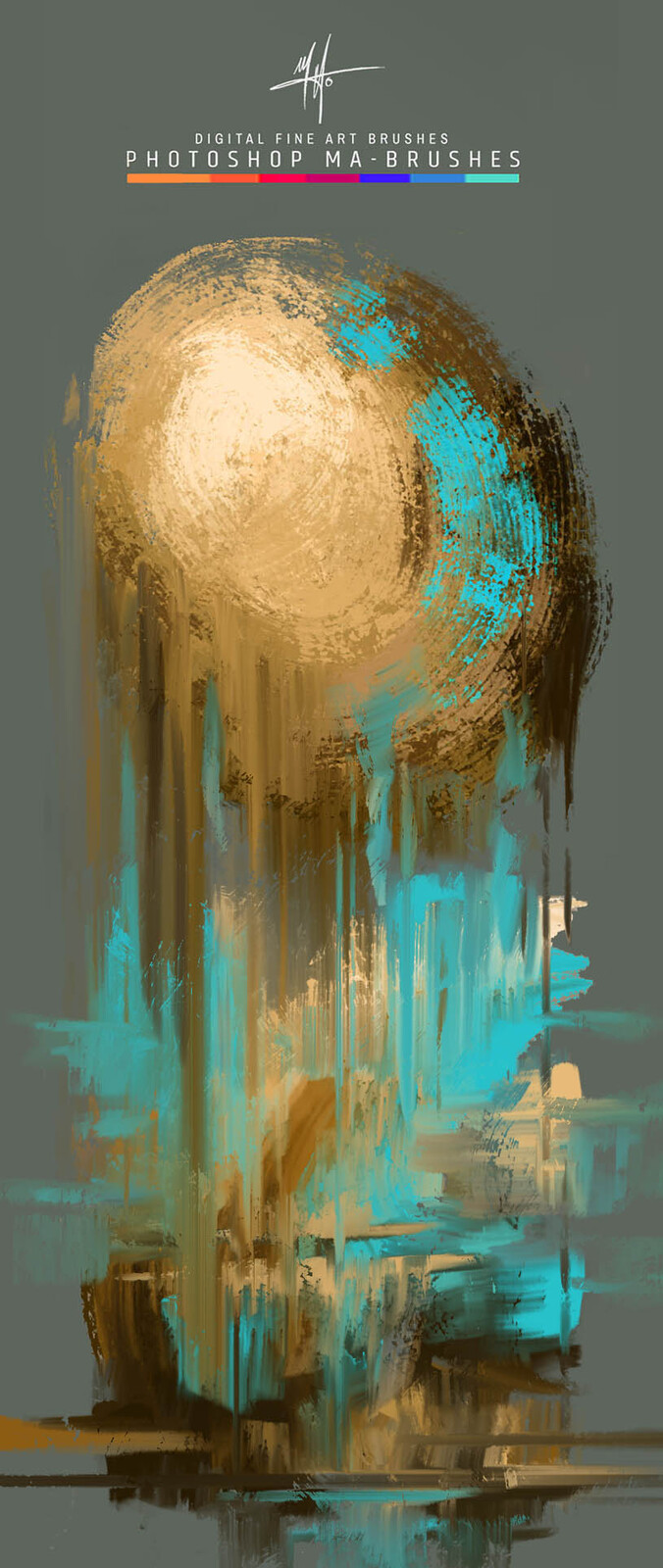 Photoshop Painterly Sytle Oil Brushes - Abstract