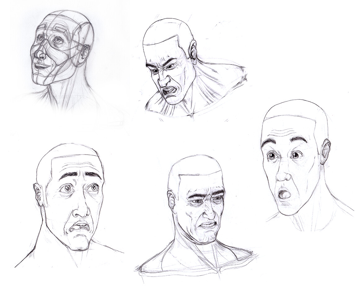 ArtStation Facial Expressions exercise