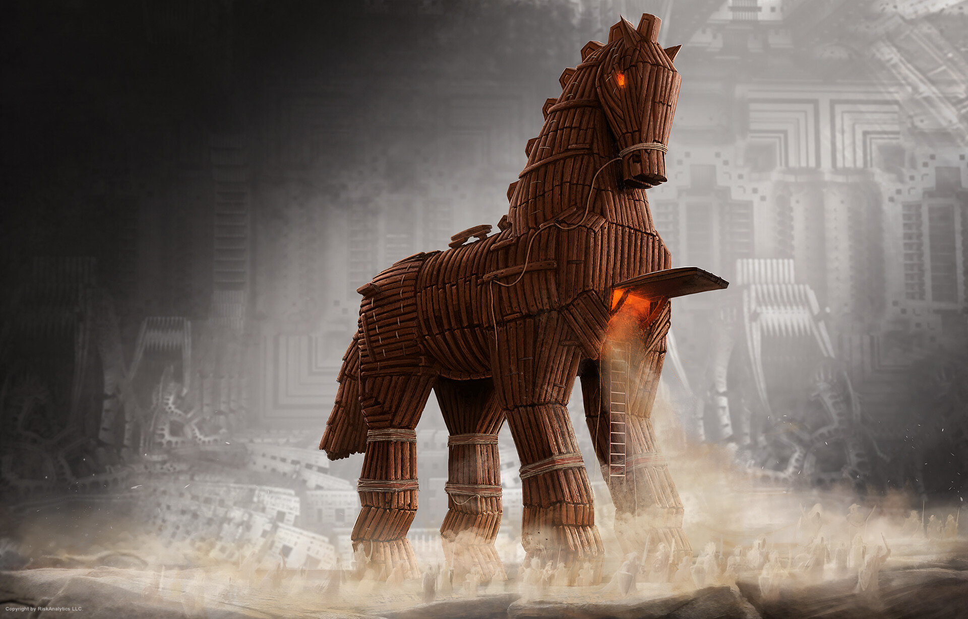 Trojan Horse - Advertising Illustration