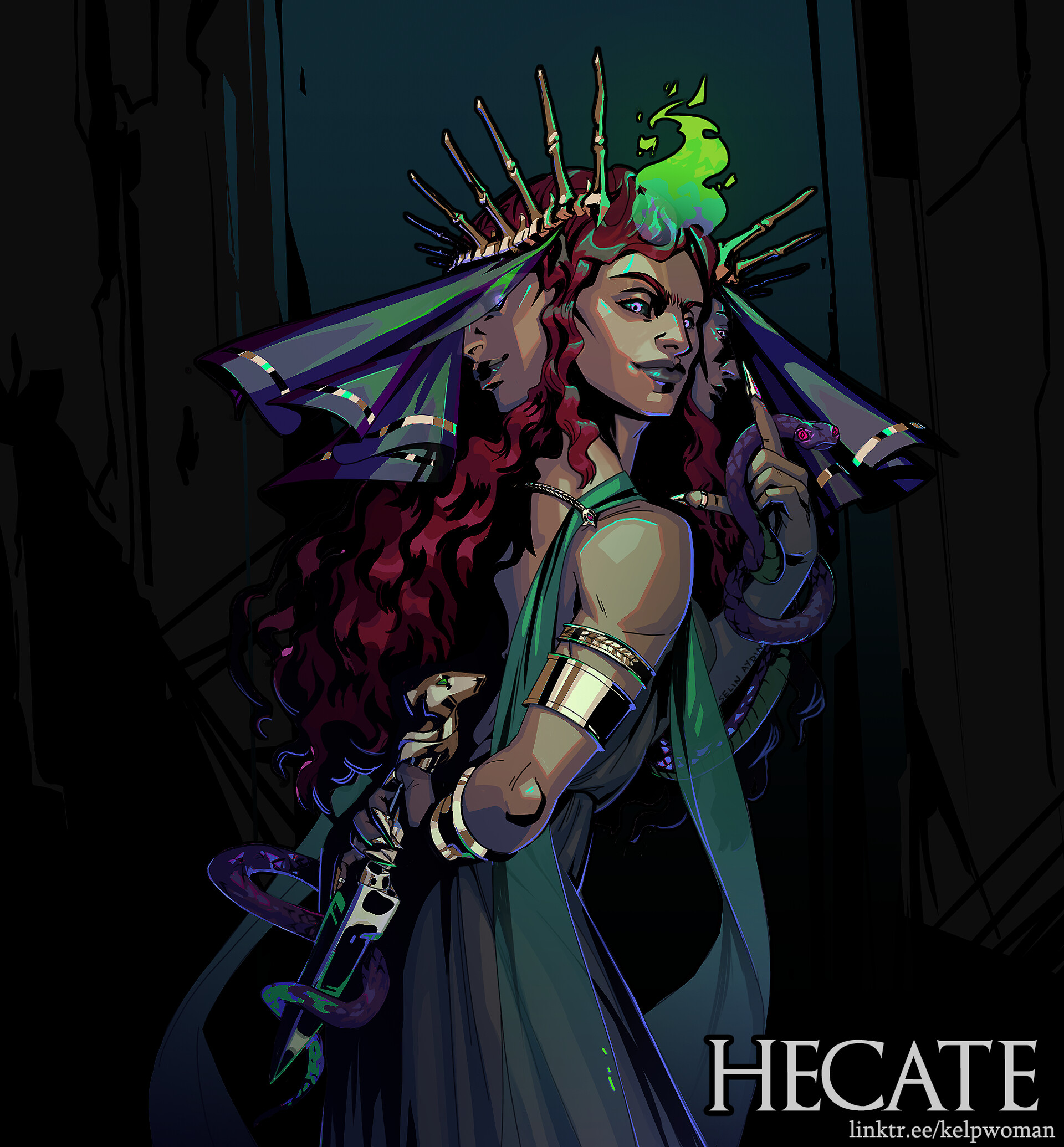 Hecate White Statue Goddess Hecate Goddess Hera Hecate | Etsy