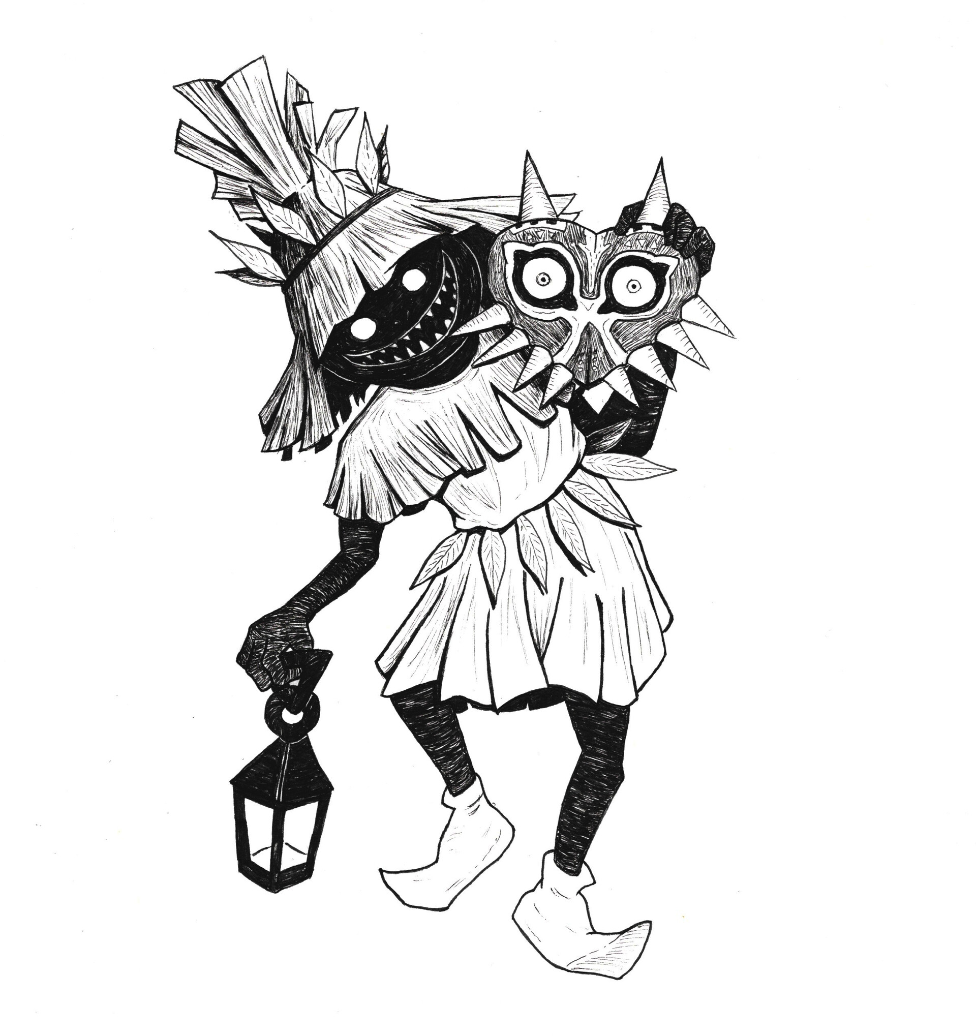 ArtStation Scary Skull Kid