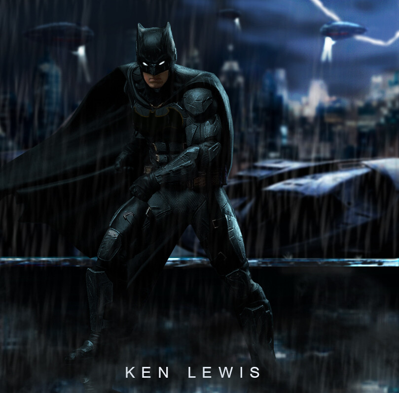 Ben Affleck Batman Konzeptkunst