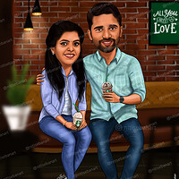 Artstation Kerala Wedding Caricature Nithin Sebastian Best wedding resorts in kerala. kerala wedding caricature nithin sebastian