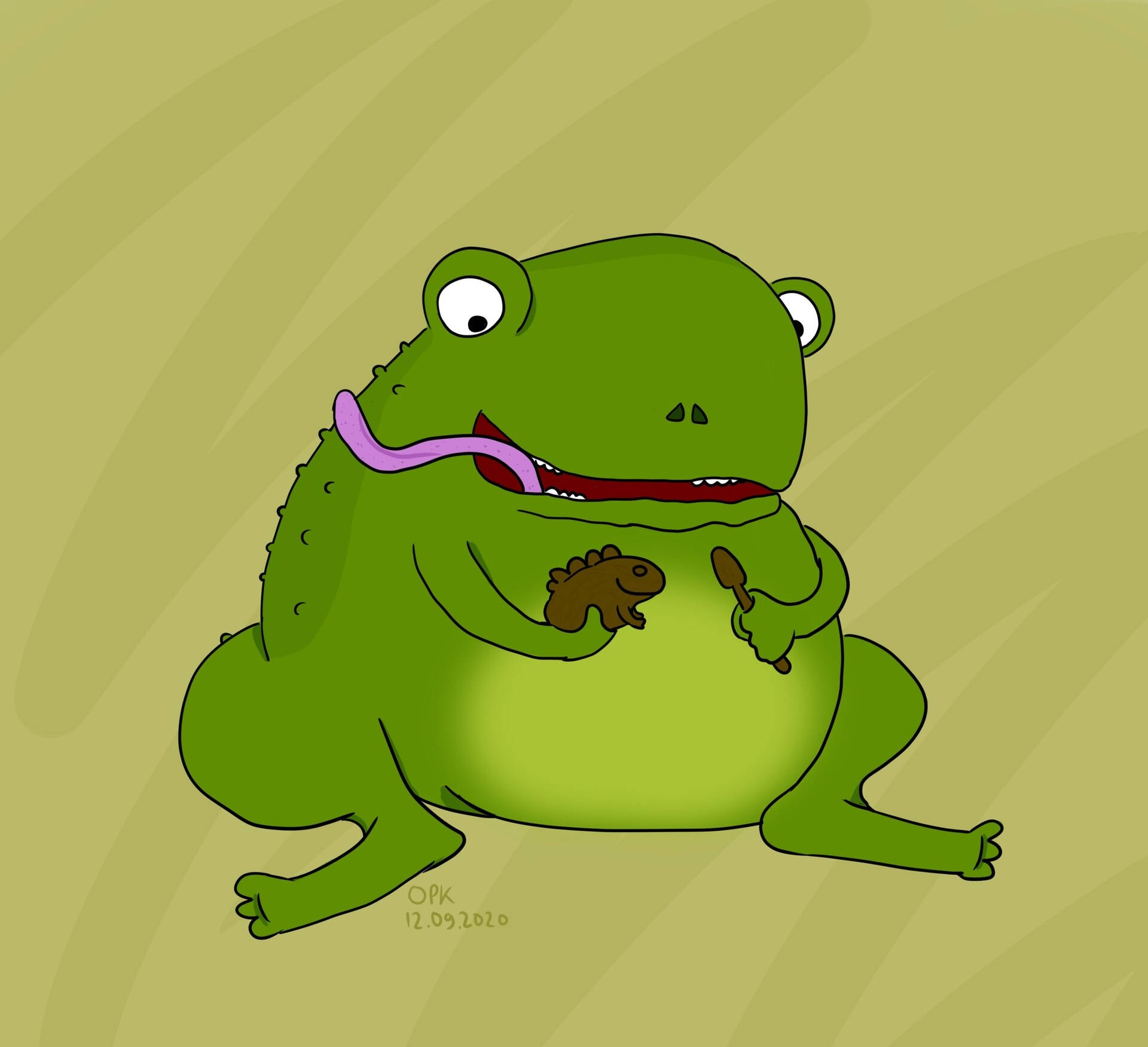ArtStation - Frog and guiro