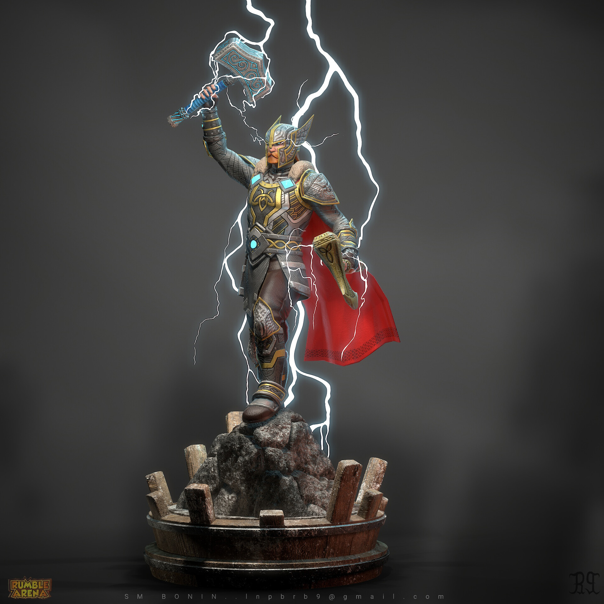 Thor - God of Thunder, an art print by ASTARTES - INPRNT
