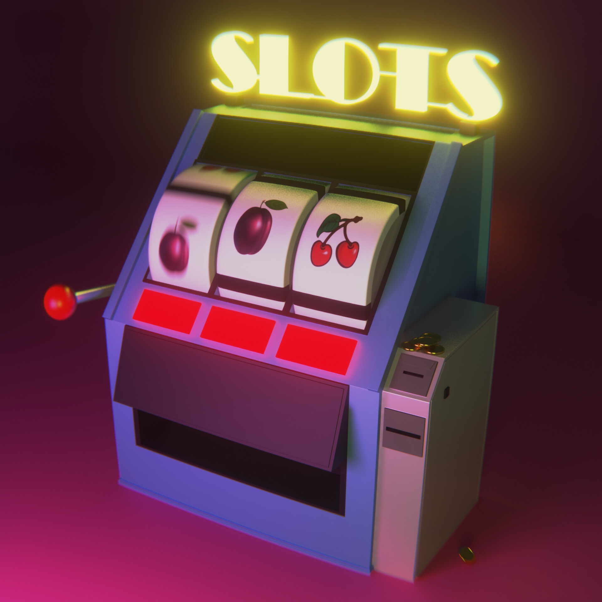 Ivan Vakulko - Slot machine - Blender Animation