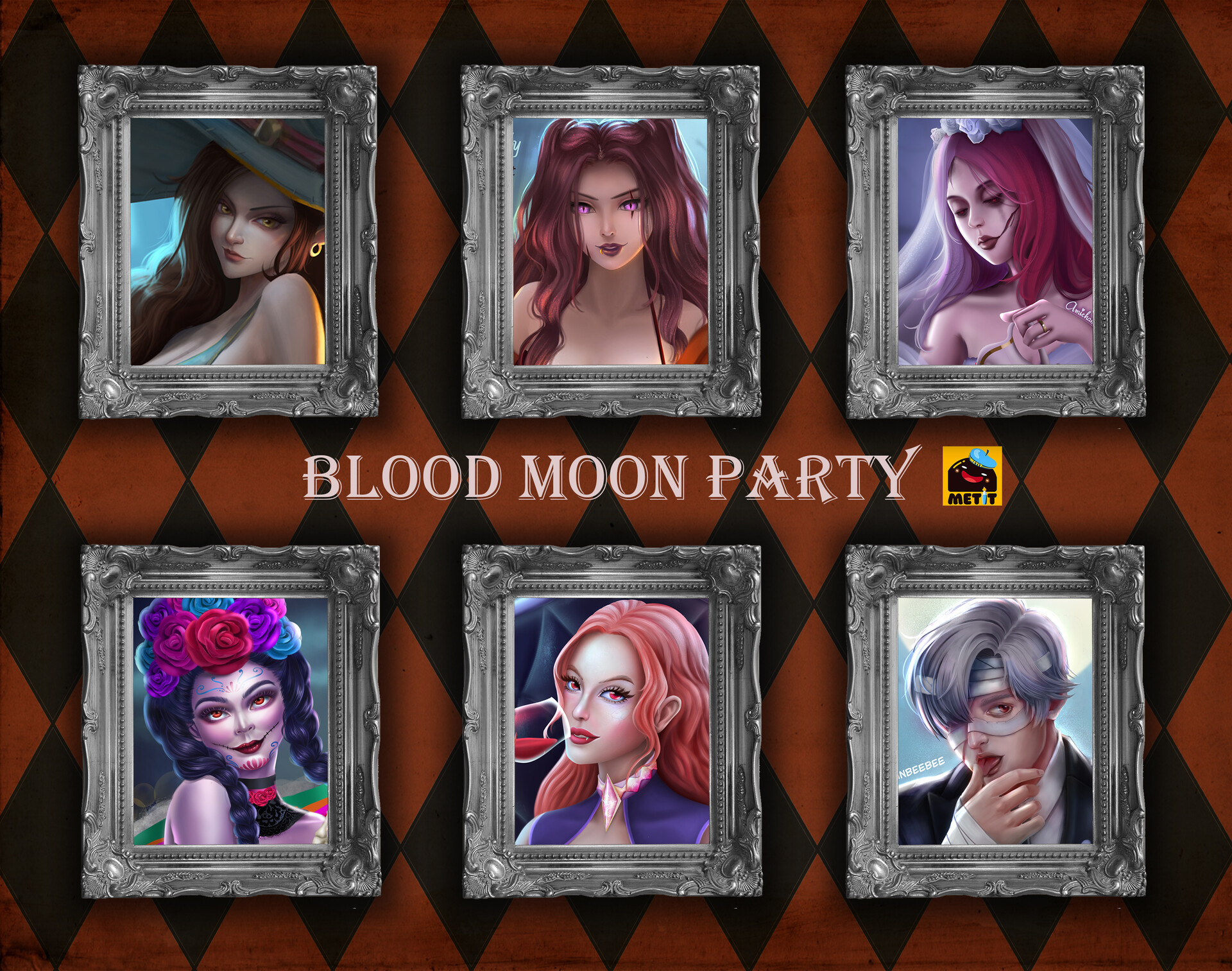 Artstation Blood Moon Party Linlinbeebee Art Stream blood moon | prod. blood moon party linlinbeebee art