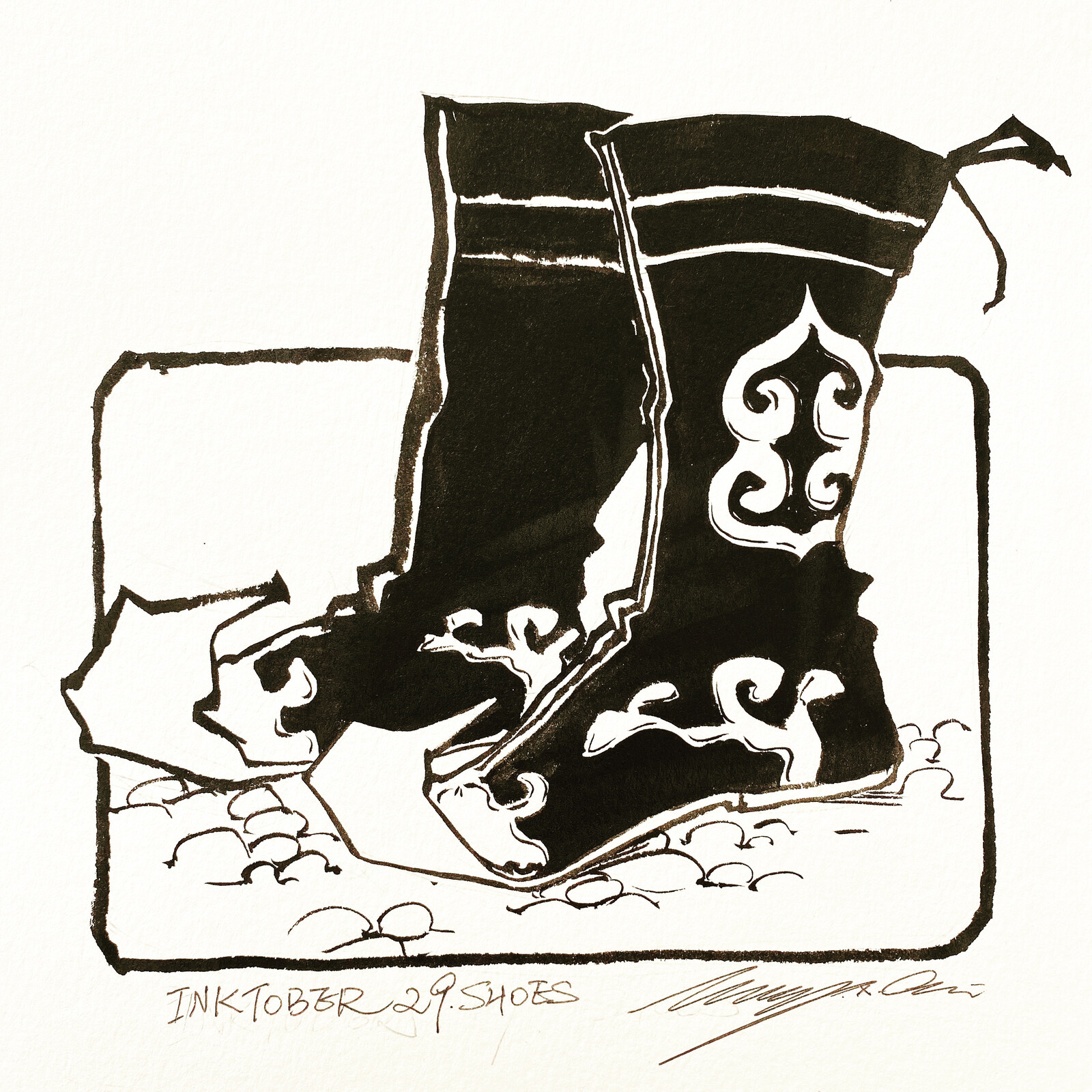 Inktober Day 29 Shoes