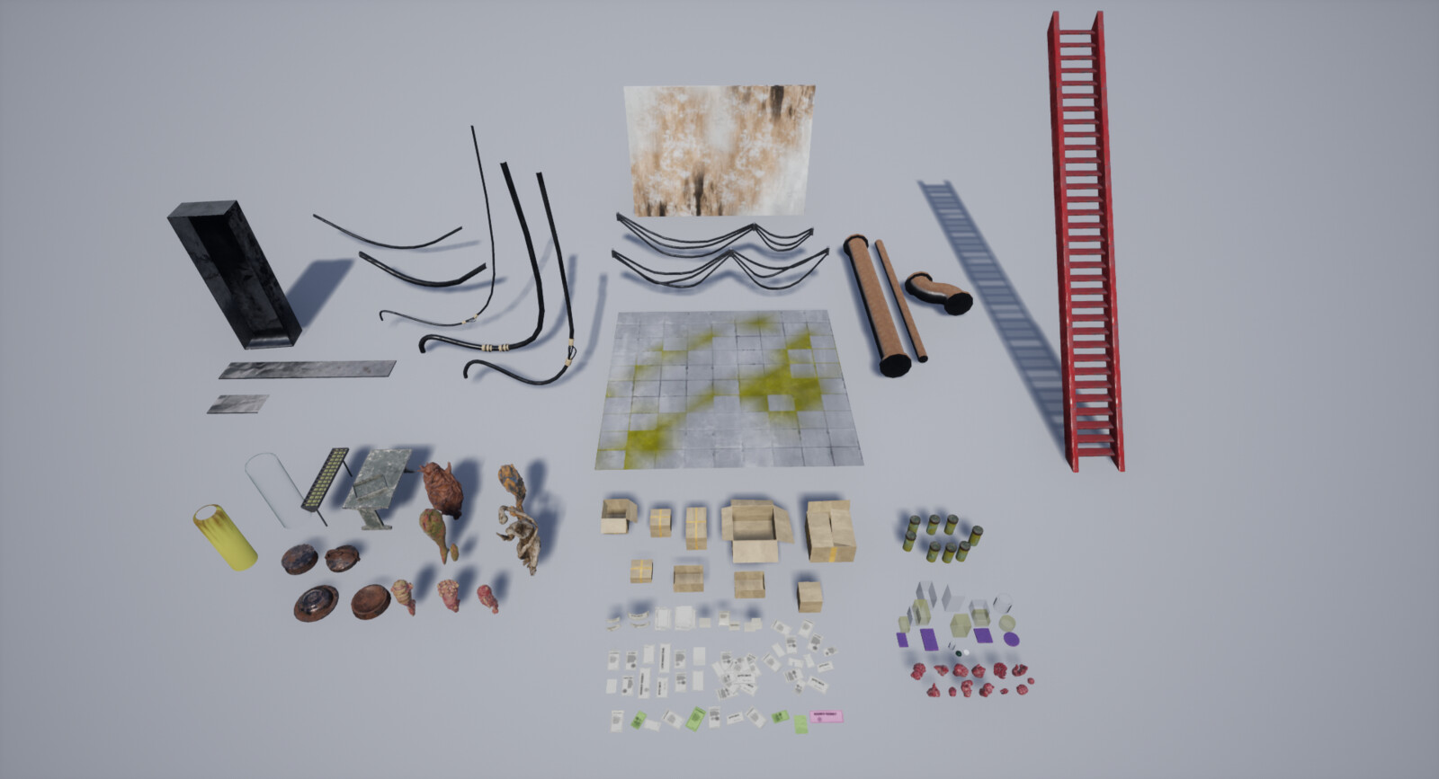 All of the assets that I made