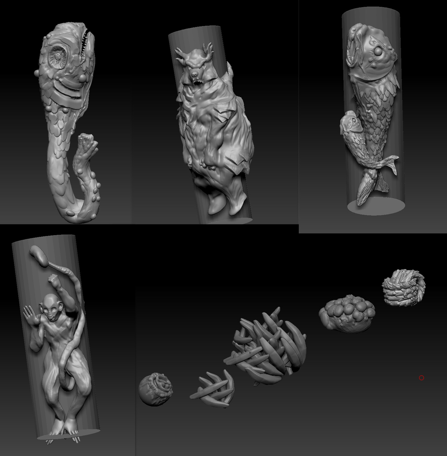 Some of the Zbrush Sclupts