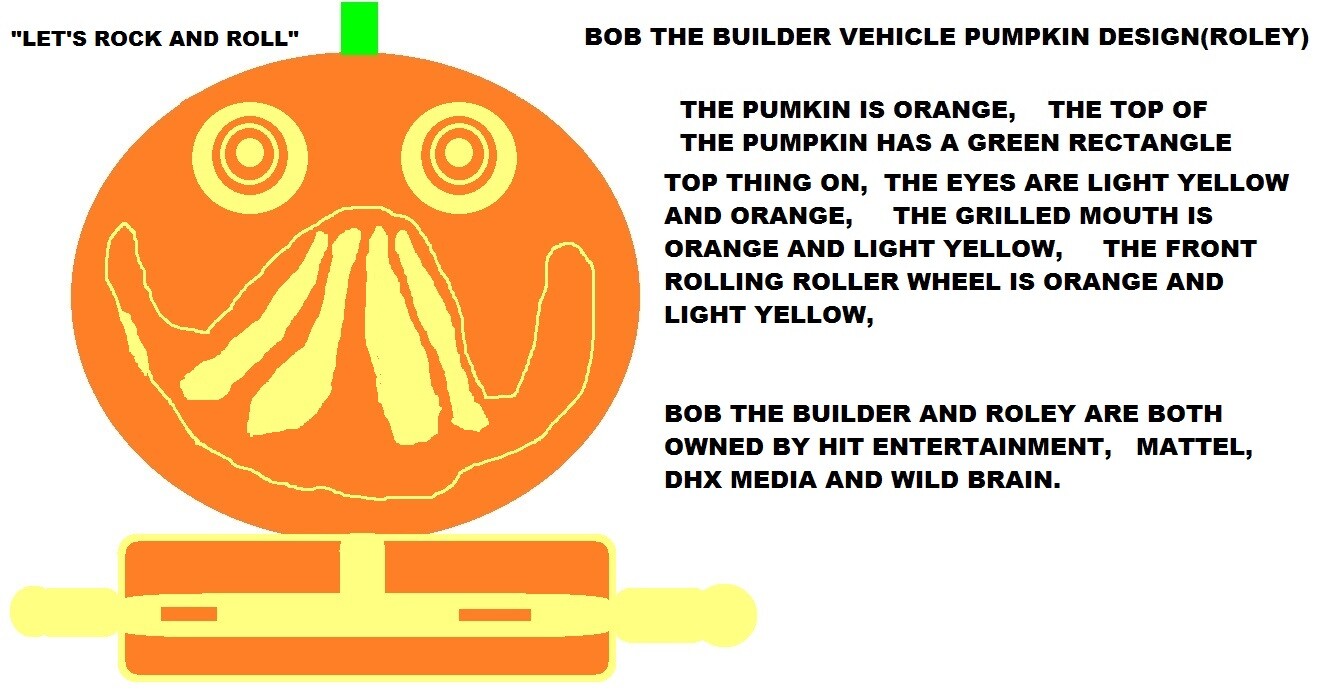 ArtStation Bob The Builder Vehicle Pumpkin Design(Roley)