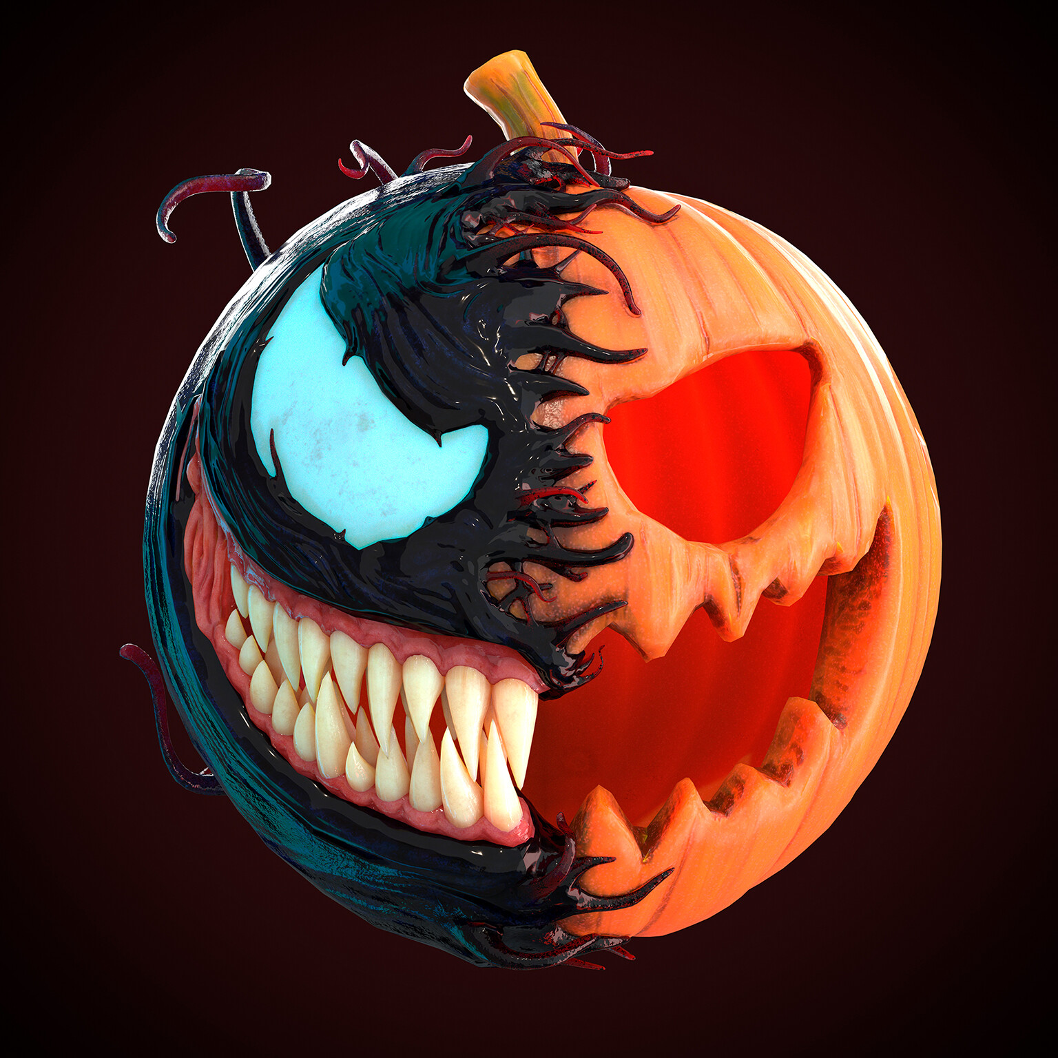 ArtStation - Pumpkin Venom Render Remastered