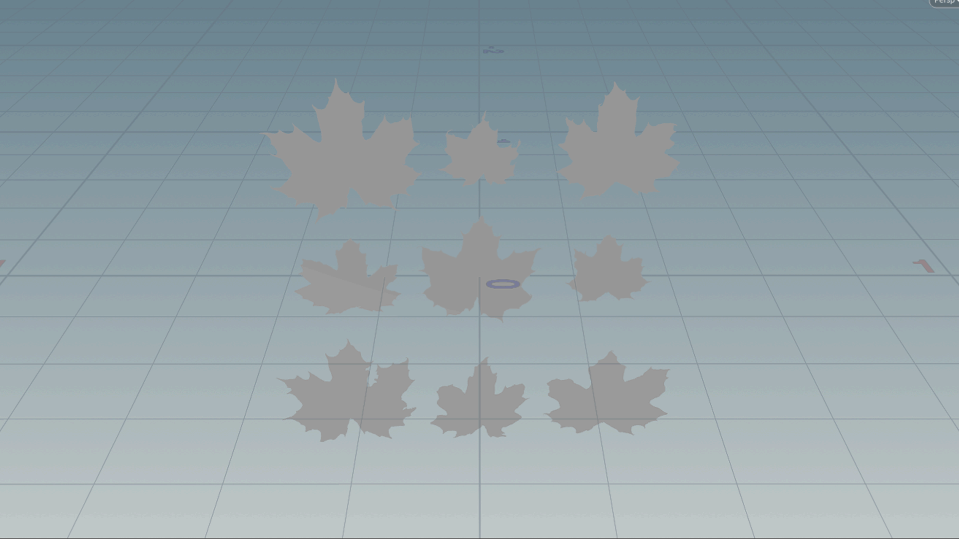 The leaf geometry is generated using the "Trace" node in Houdini. The alpha cards I used here are from Quixel Megascans, but any alpha card map will work fine. I loop through each leaf, remesh, UV based on the original map location, then centre the pivot.