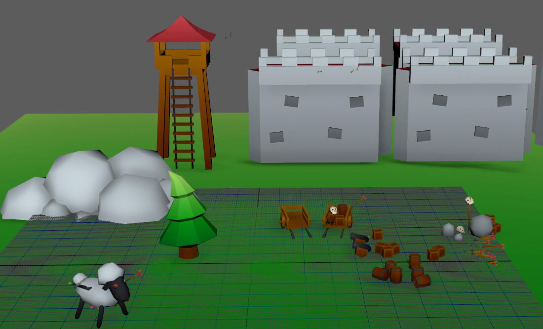 Maya View of Various assets