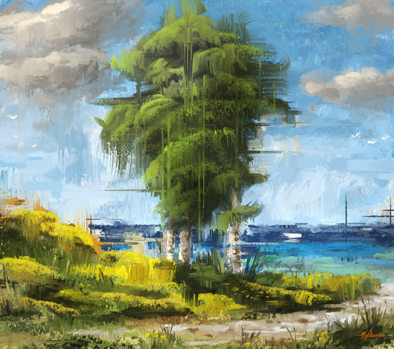 Digital Fine Art Painting - Seaside