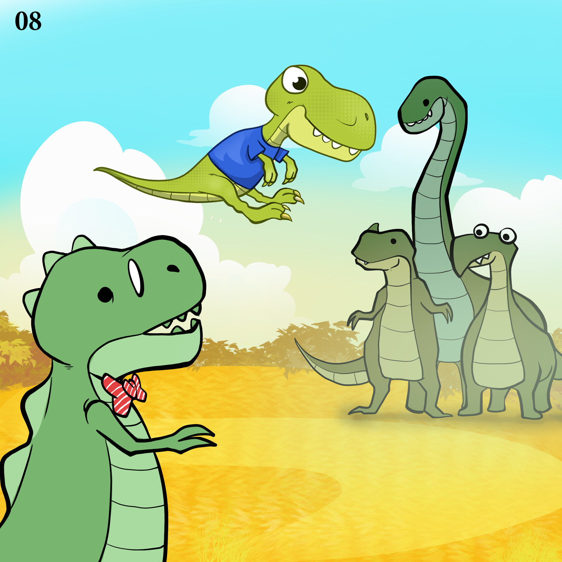 dinosaur that can fly swim and walk