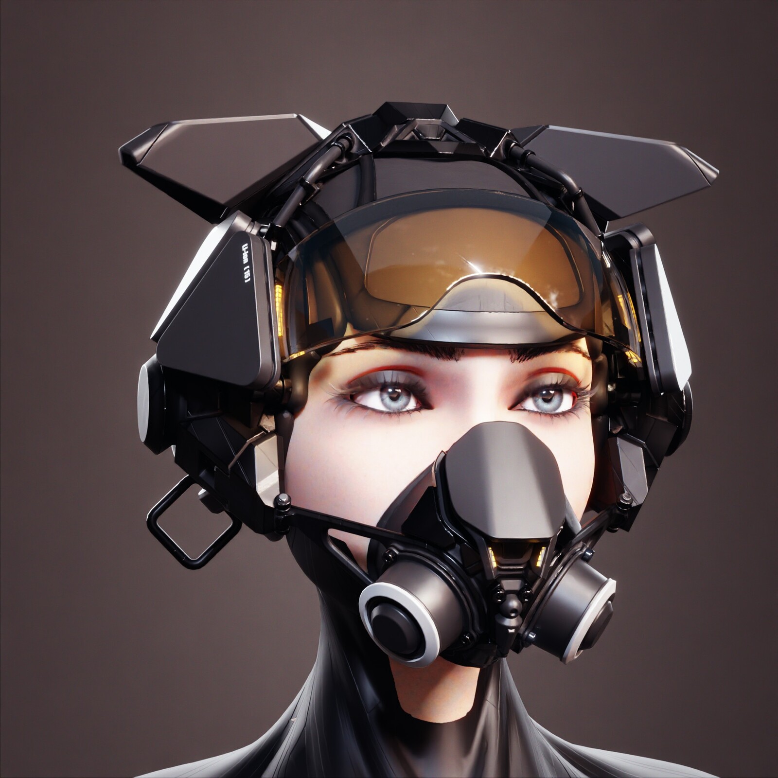 Шлем пилота Sci Fi