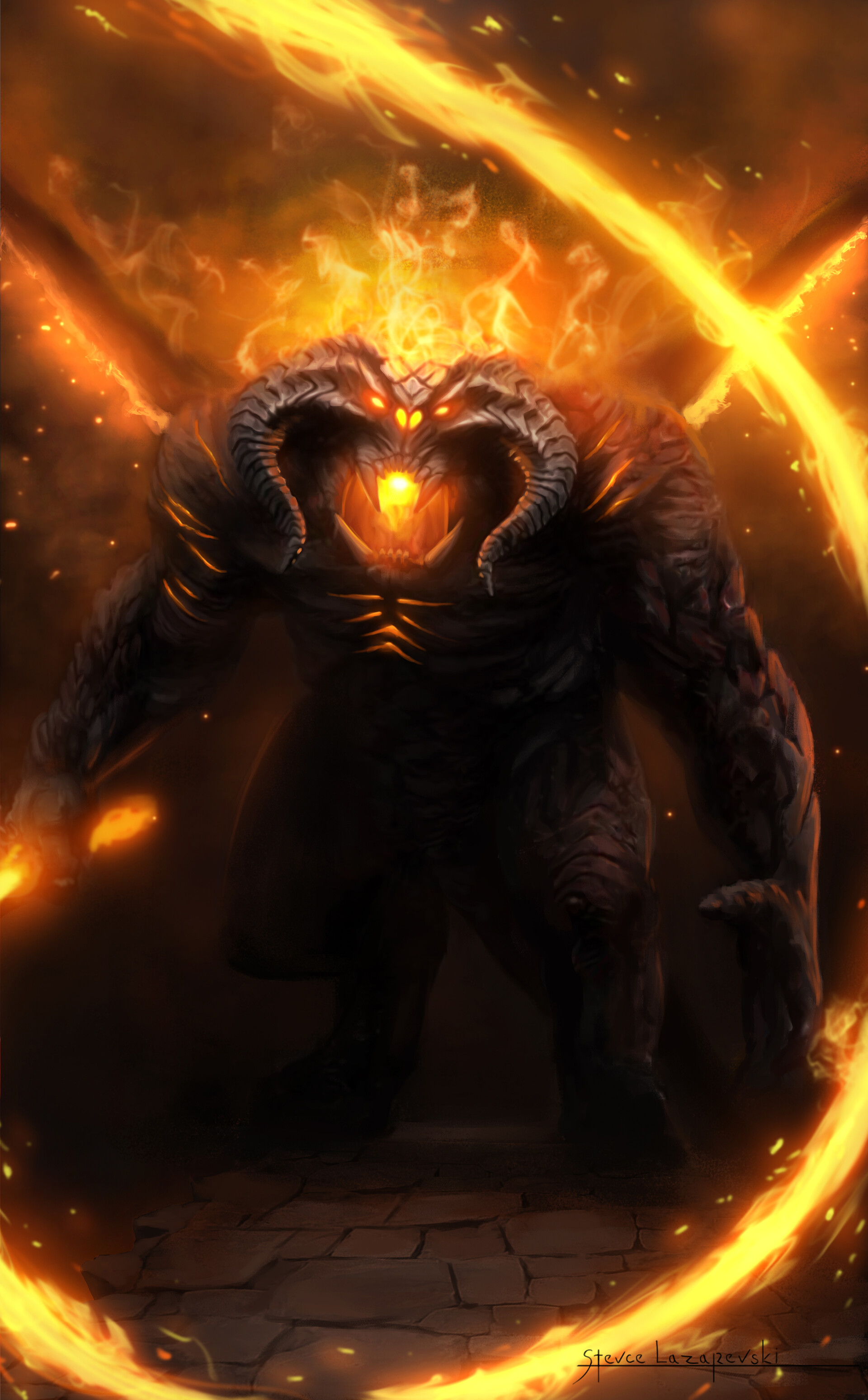 ArtStation - Durin's Bane, image size:1920x3098