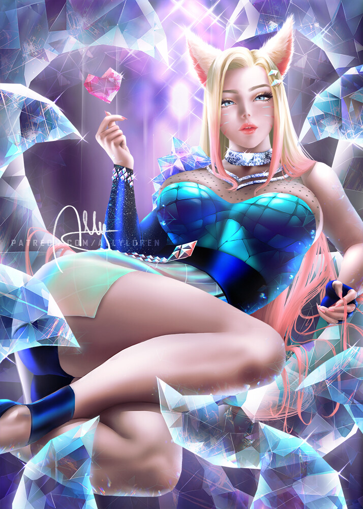 Artstation All Out Kda Ahri Ally Loren