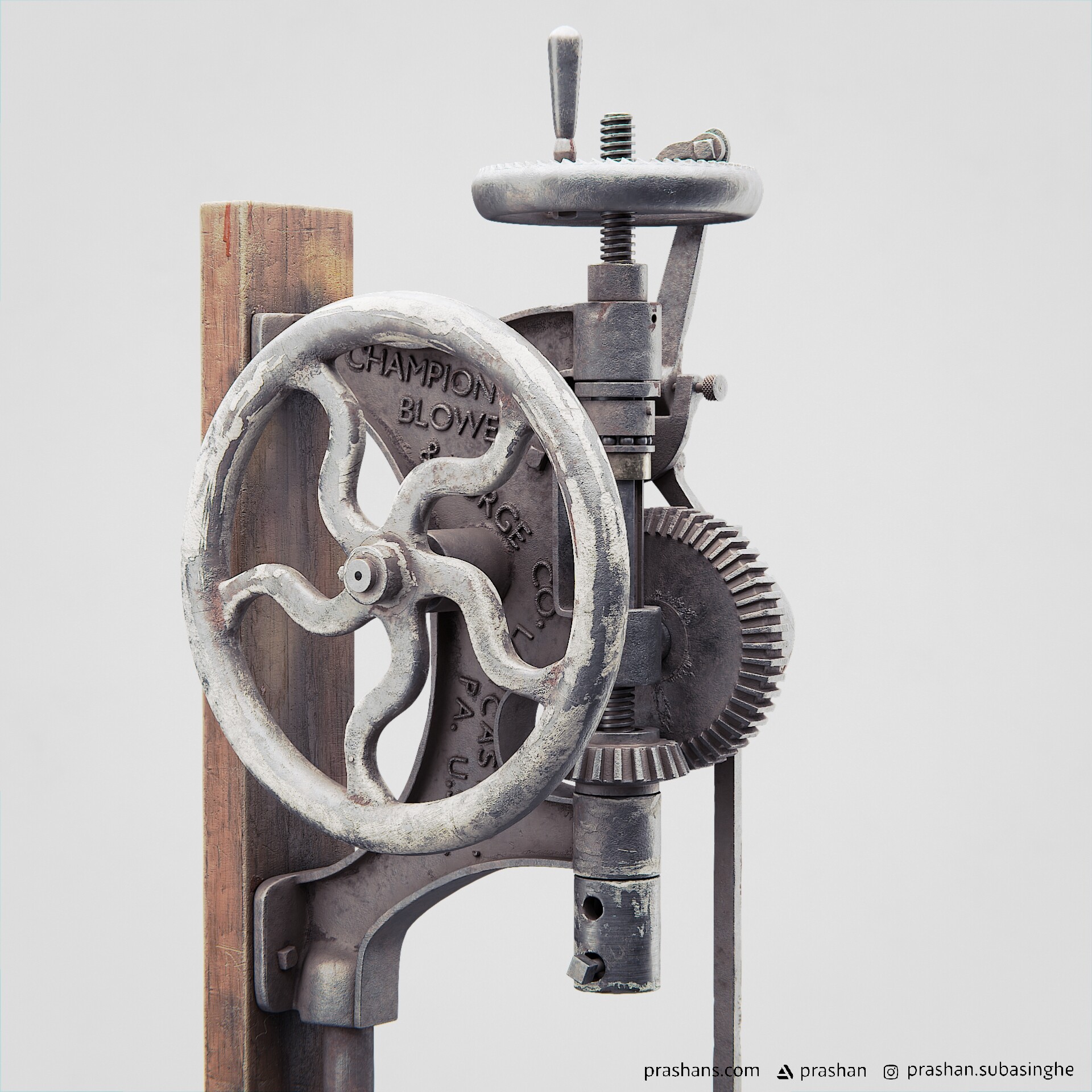 Wall mounted hand crank drill press sale