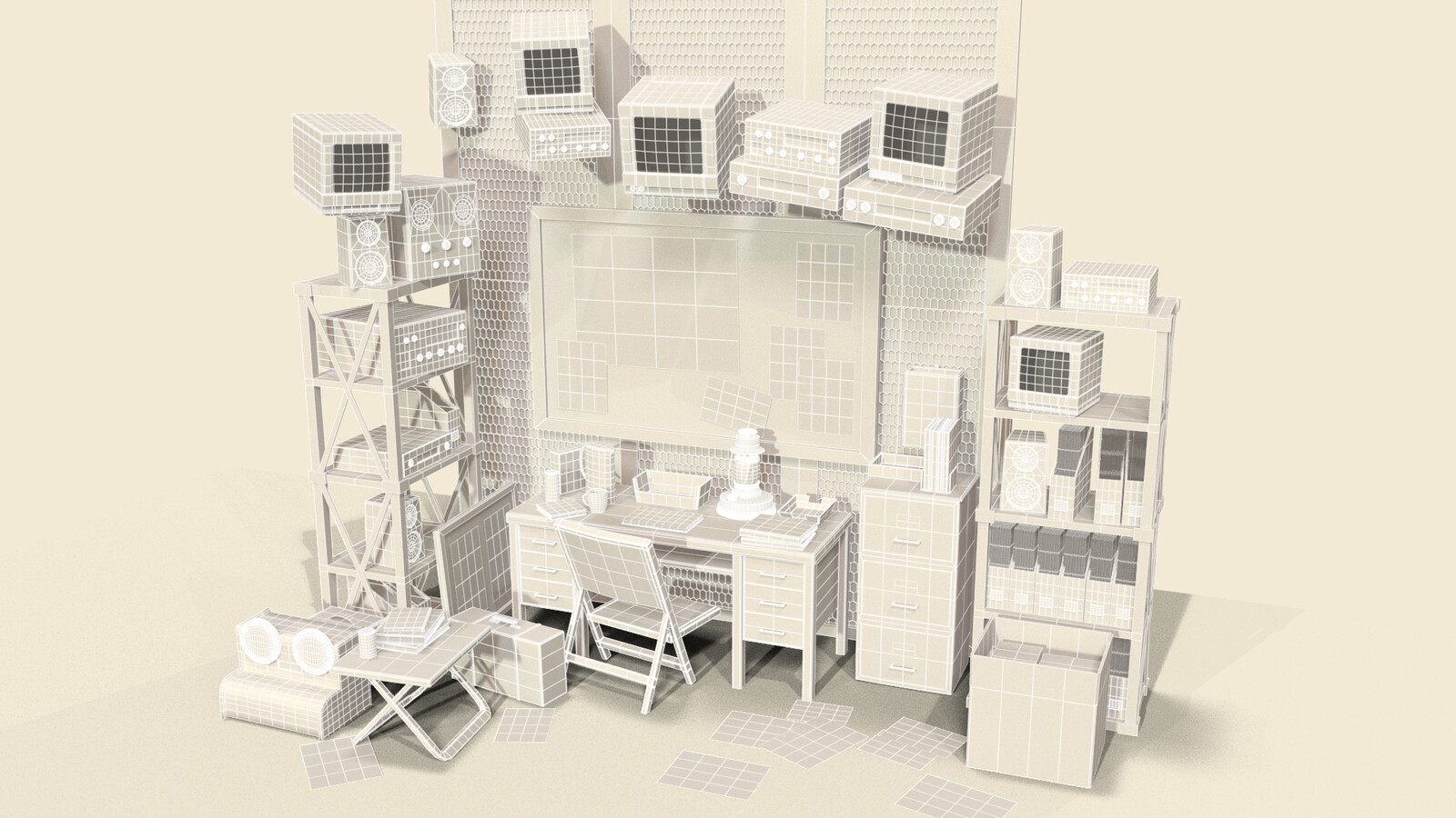 Central Hall responsible for modeling &amp; set dressing