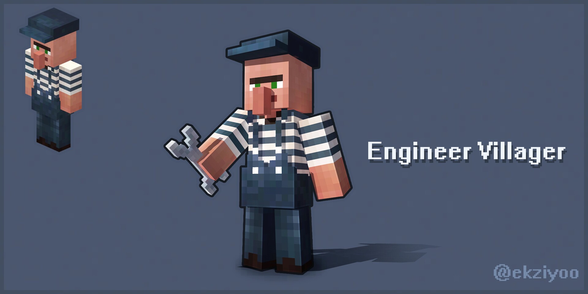 ArtStation - Minecraft Engineer Villager