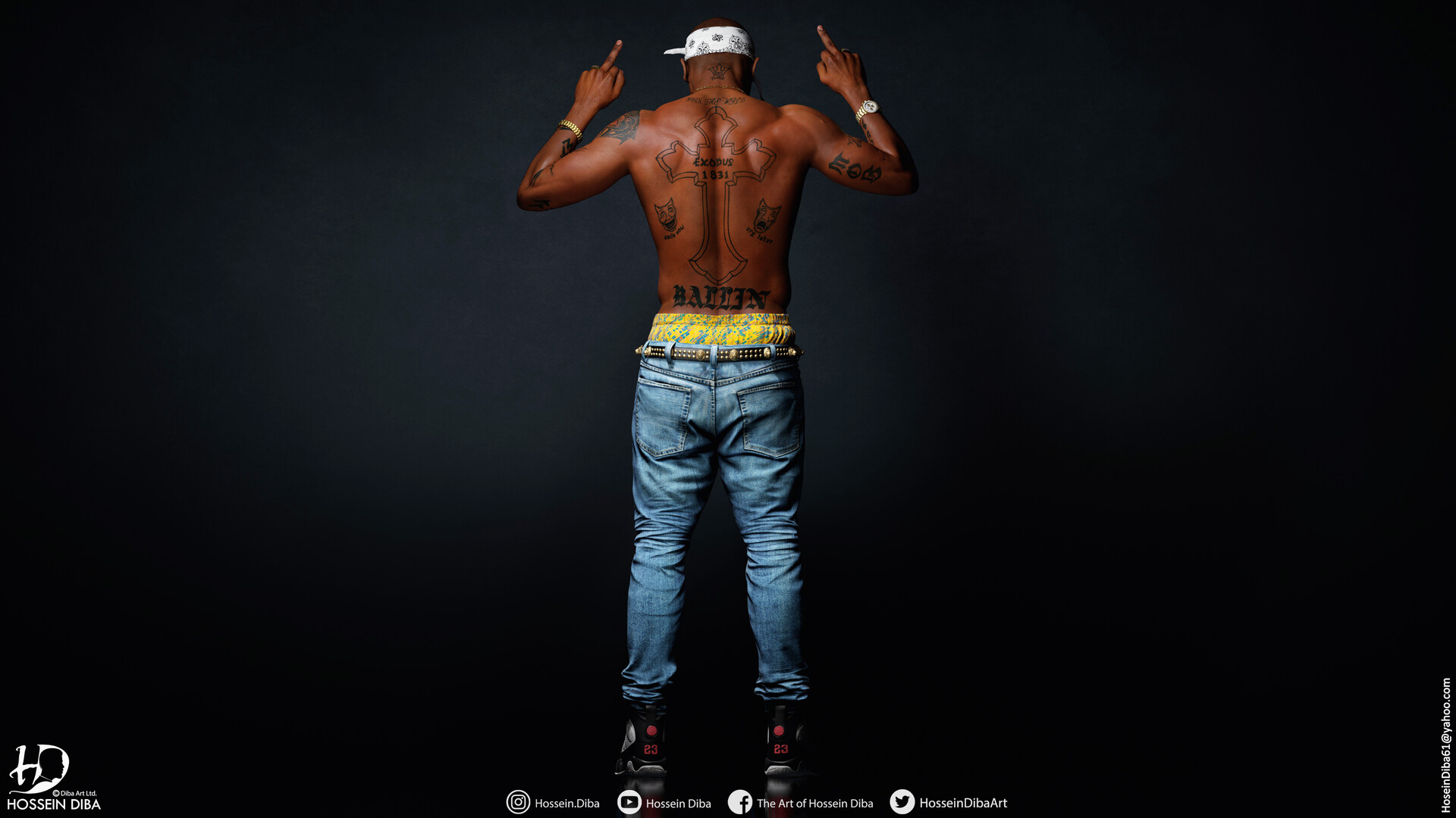 Artstation 3d Model Of Tupac Shakur Real Time Hossein Diba