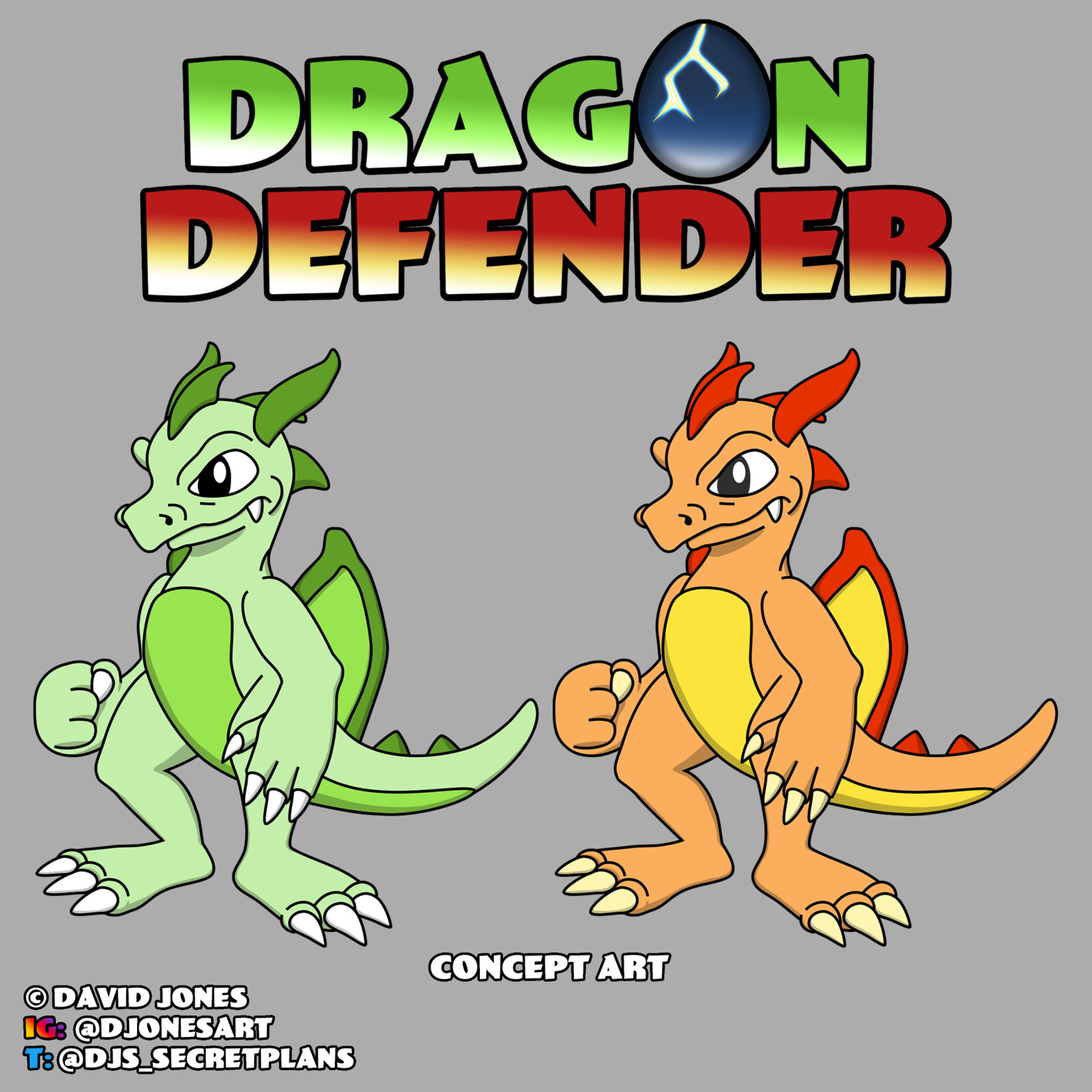 David Jones - Dragon Defender: Fledgling Dragon Concept Art