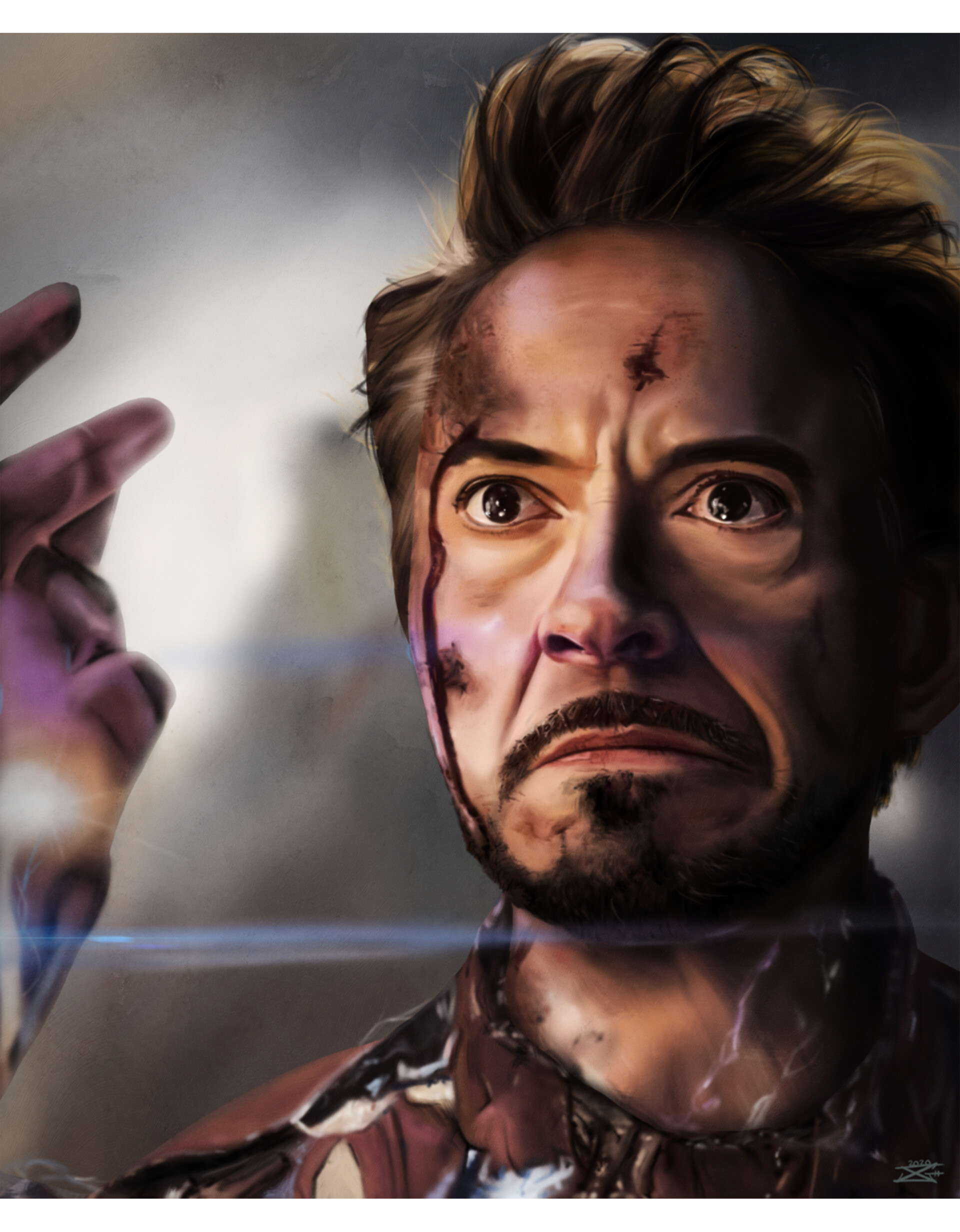 ArtStation - Iron Man Digital Portrait