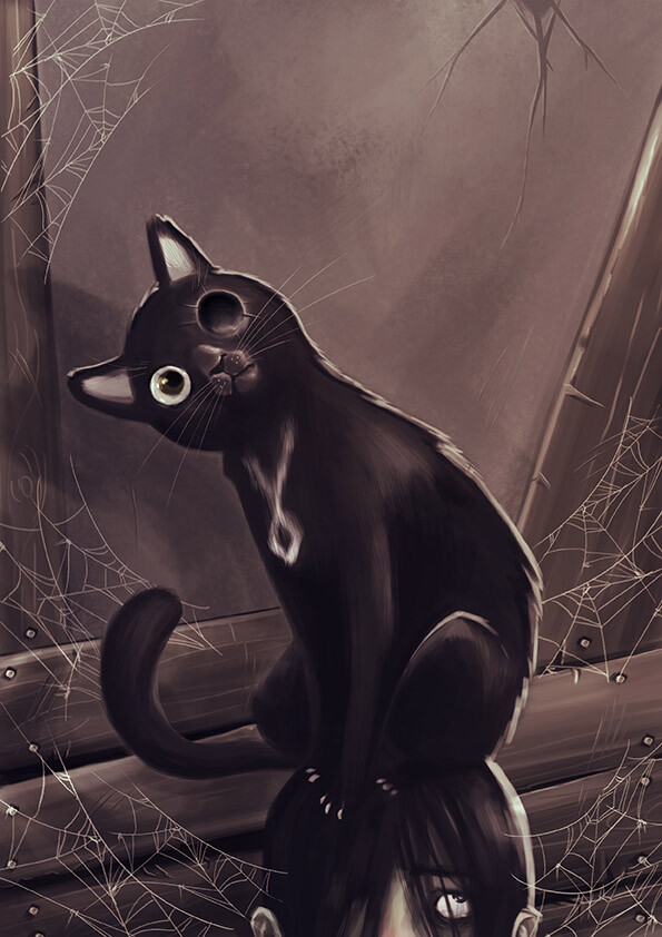 ArtStation the black cat