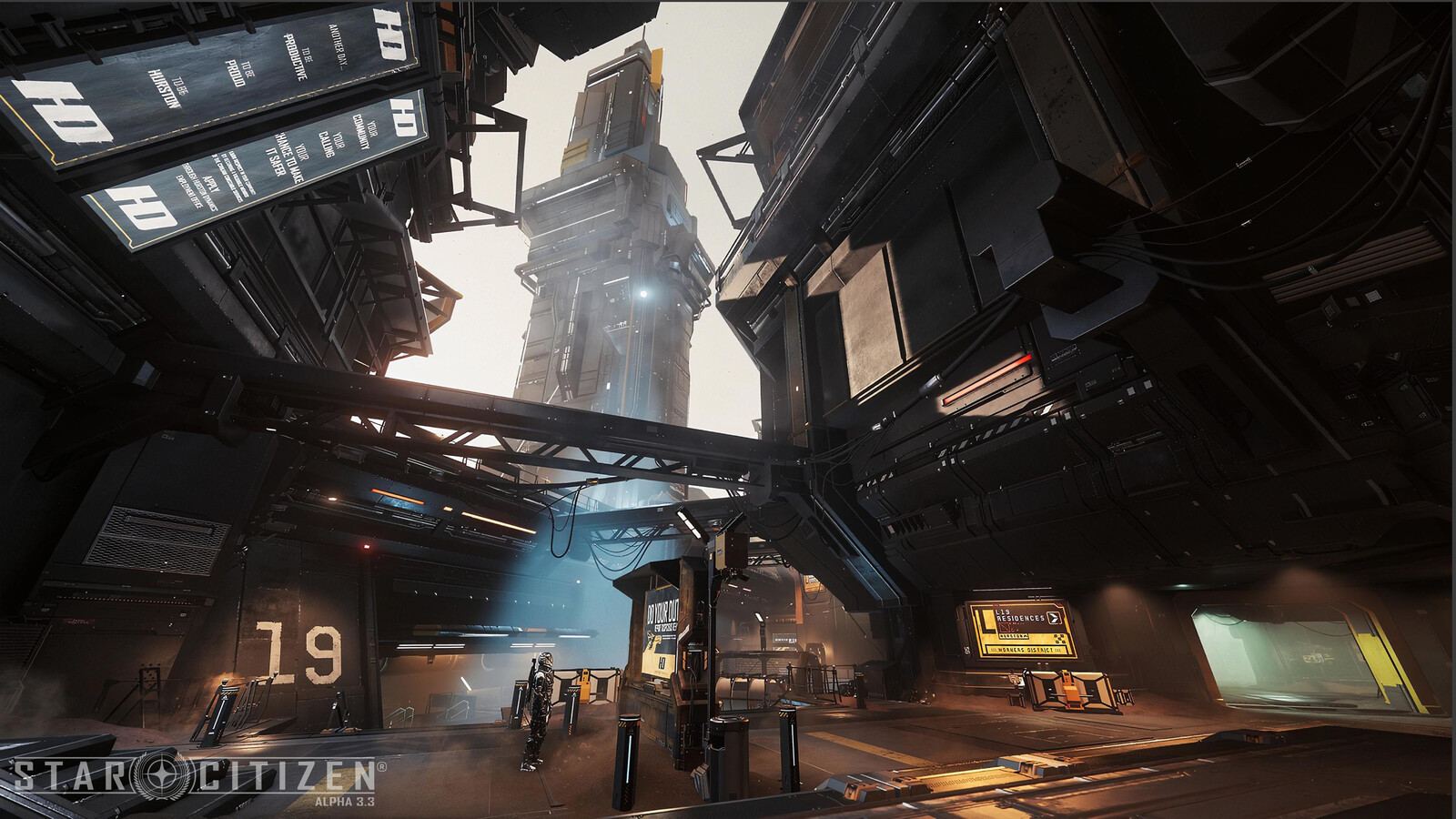 Стартовая локация. Star Citizen Lorville Map.