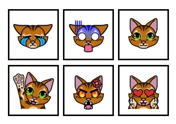 ArtStation - Bengal Cat Emotes