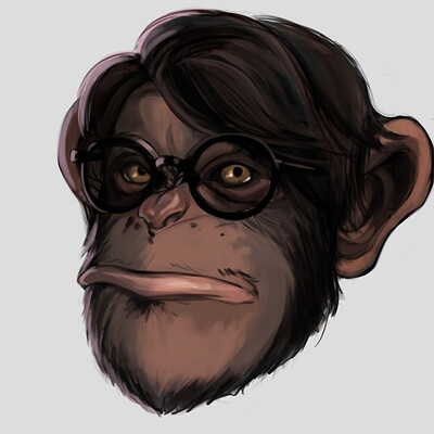 Ham sujumnong selfportrait chimp