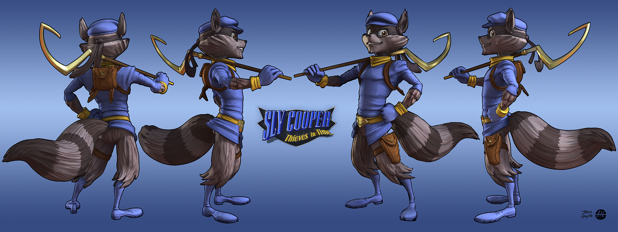 ArtStation - Sly Cooper from the game Sly Cooper: Thieves in Time