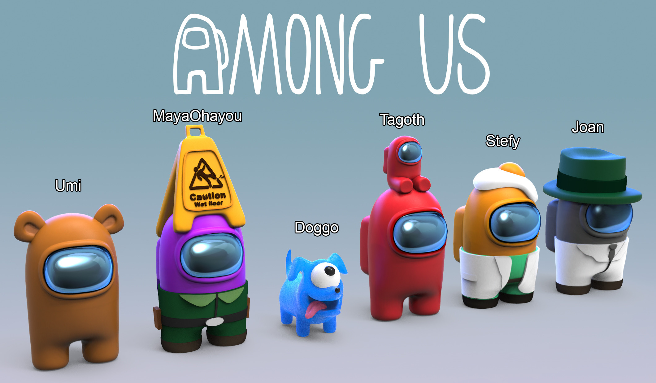 Artstation Among Us My Team Stephany Shimae