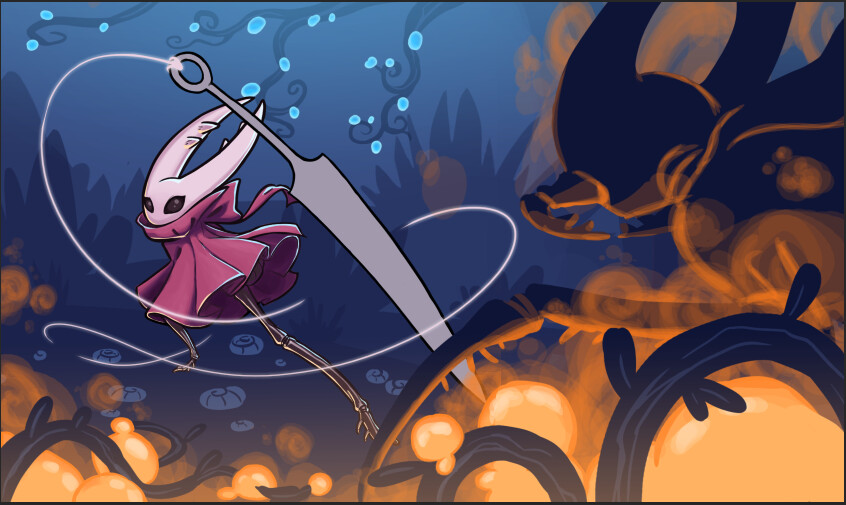 Artstation Hornet Is A Bad Ass A Hollow Knight Fanart Thomas Jochum