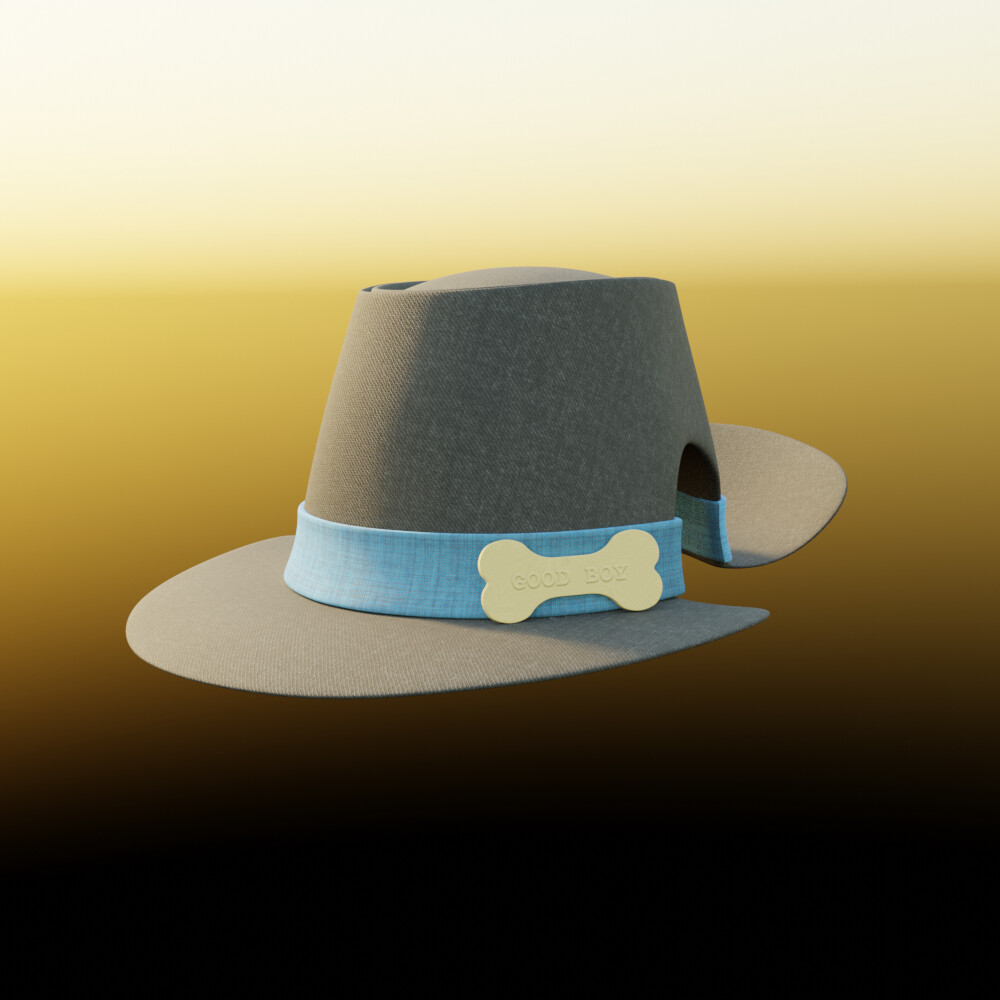 Render of the hat.