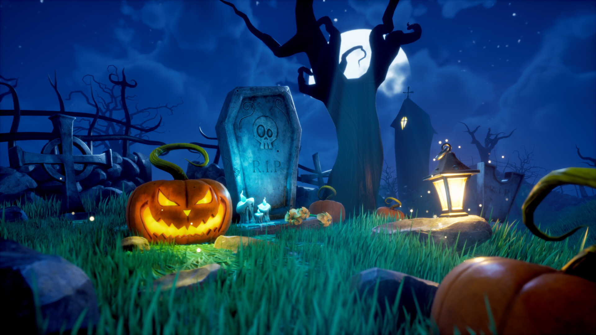 ArtStation - The Pumpkin Graveyard