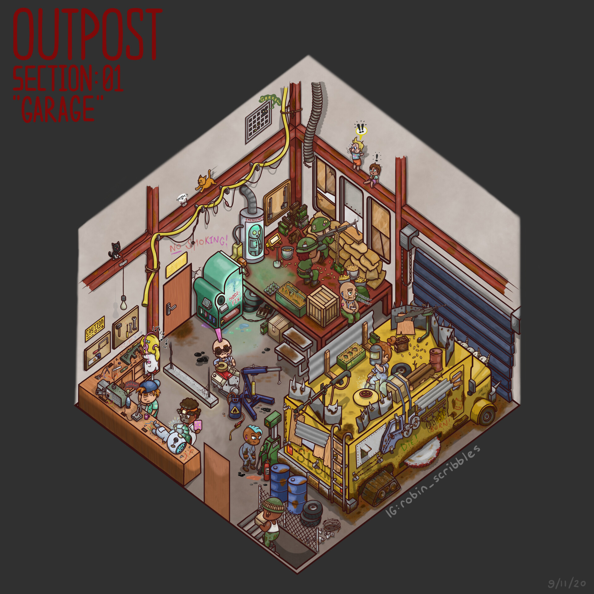 ArtStation - Outpost Section 1: The Garage