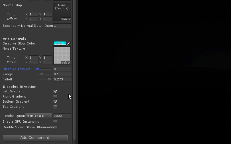 Angled gradient by combining bottom and left.