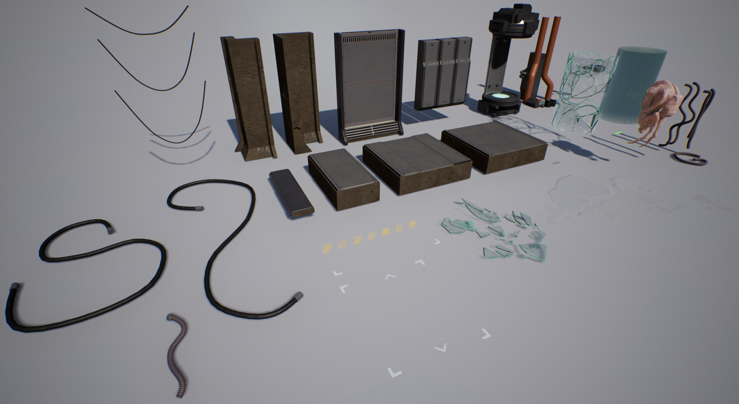 Assets created for scene