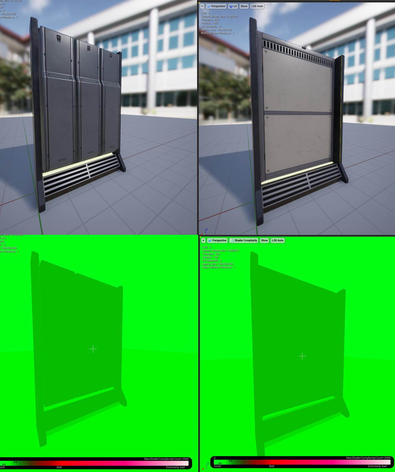 Shader complexity in engine