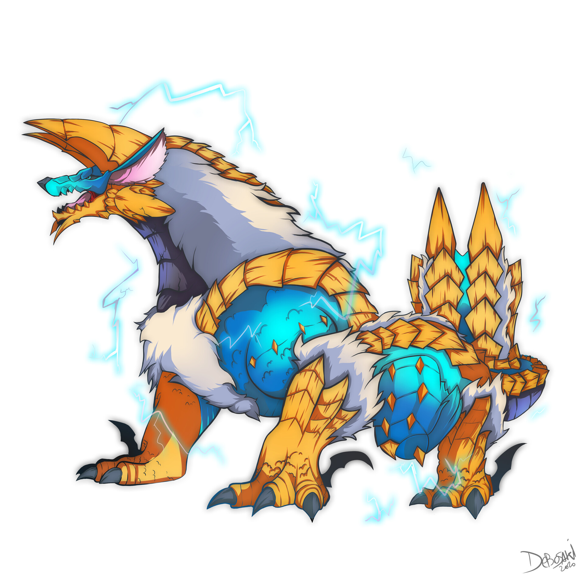 ArtStation Zinogre Fan Art   Debora Sciortino Zinogre 