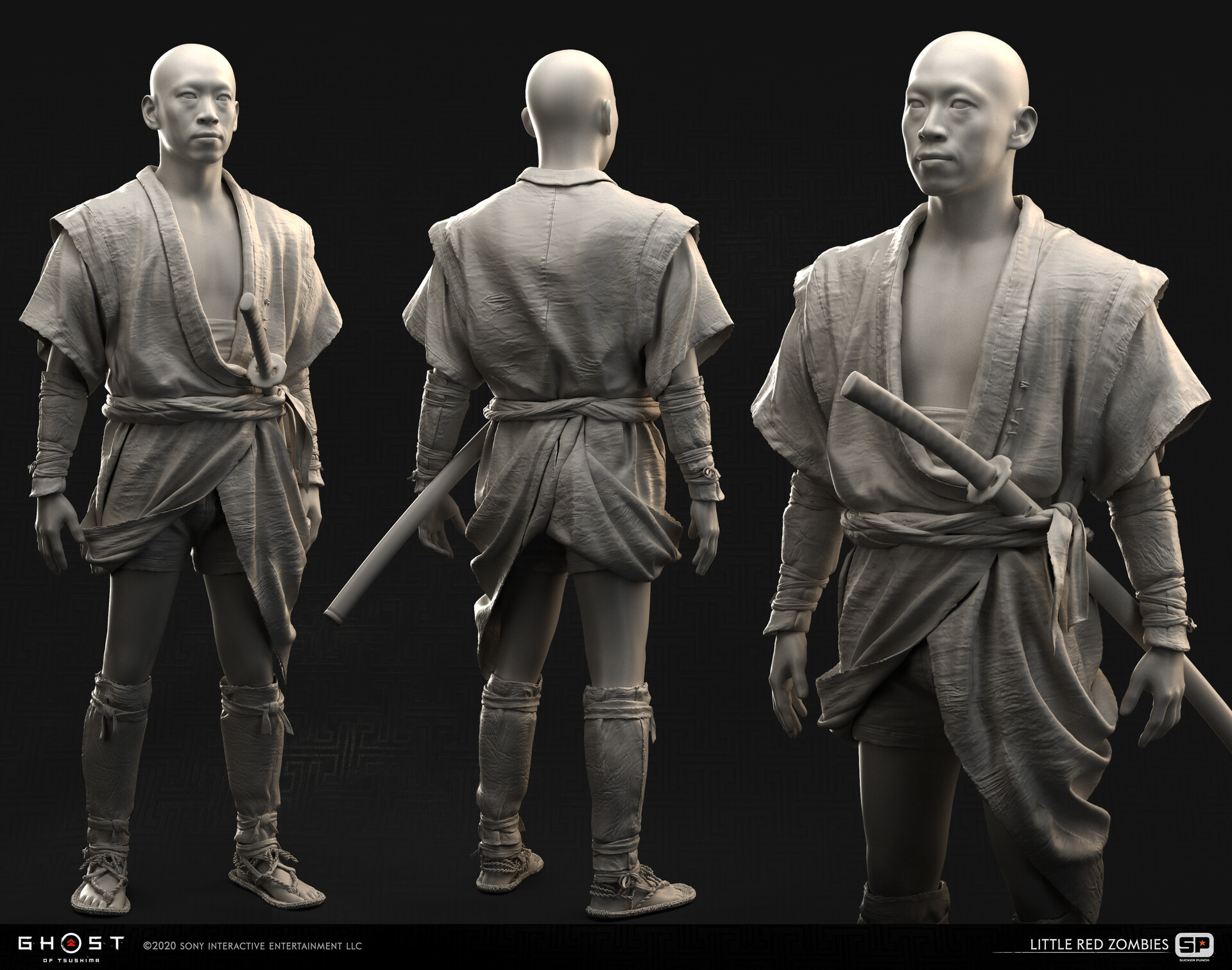 ArtStation GHOST OF TSUSHIMA (Bandit)