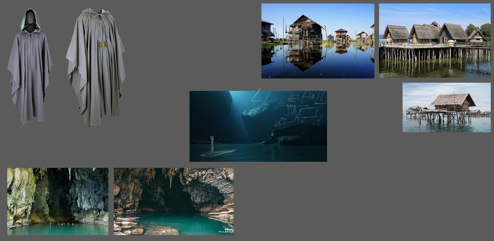 Moodboard and sketch