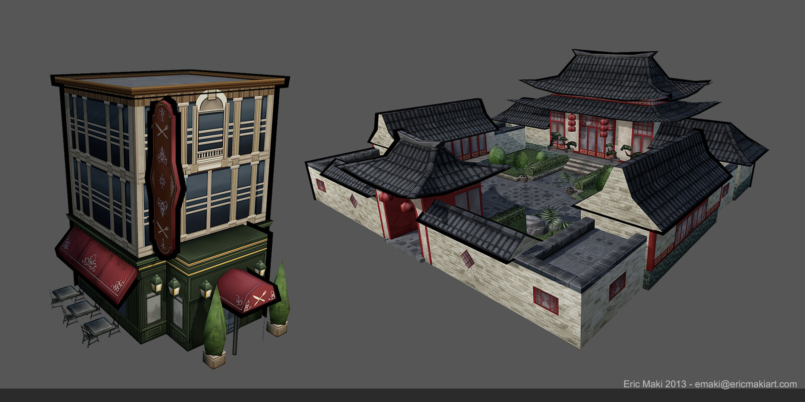 Crime City 2 Real-time Hand Painted Models