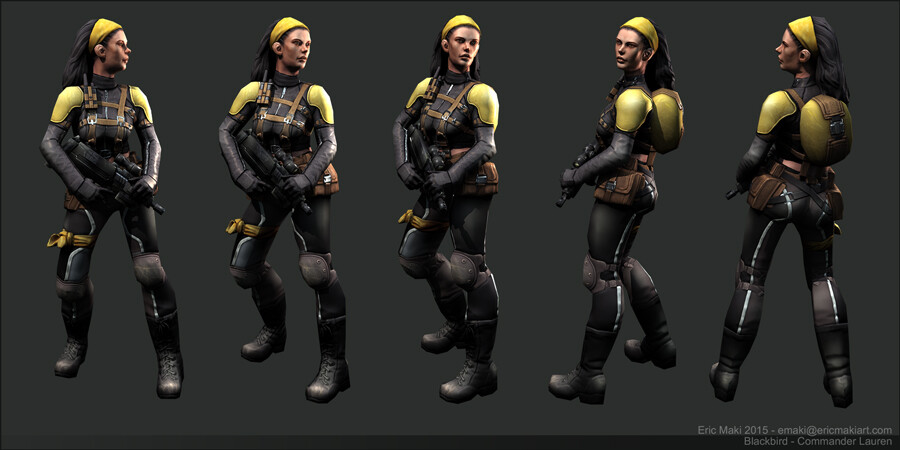 Project Blackbird Real-time Military Character